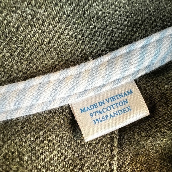 Southern Tide Mens‎ 1/4 Zip Pullover XL Army Green Cotton Blend - Picture 5 of 5